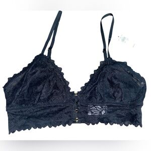 NWT Aerie Black Lace Bralette Size Small